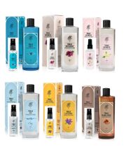 Rebul Aqua, Bouquet, Jasmine, Ice, Lavanda, DarkSpice Cam Şişe 250ml + Sprey Pet Şişe 50ml 6'lı