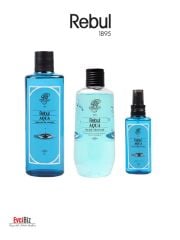 Rebul Aqua Edc 250ml Kolonya 500ml Duş Jeli 125ml Edc Kolonya 3'lü Avantaj Set