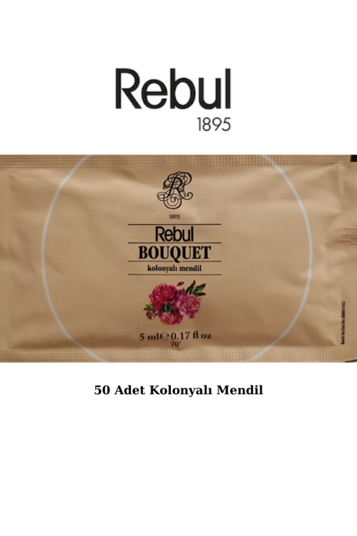 Rebul Bouquet 5ml Kolonyalı Mendil 50 Adet