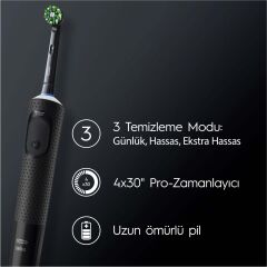 Oral-B D103 Vitality Pro Cross Action Şarjlı Diş Fırçası - Siyah