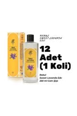 Rebul Lavanda Edc 250ml Cam Şişeli Lavanta Kokulu Kolonya 12 Adet (1 koli)