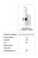 Braun Fs1000 Mini Tüy Alma Makinesi Pil Ve Temizleme Fırçası, Seyahat Boy, Kablosuz Kullanım