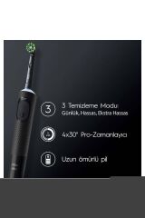 Oral-B D103 Şarjlı/elektrikli Diş Fırçası Vitality Pro 2'li Siyah&lila Avantaj Paketi