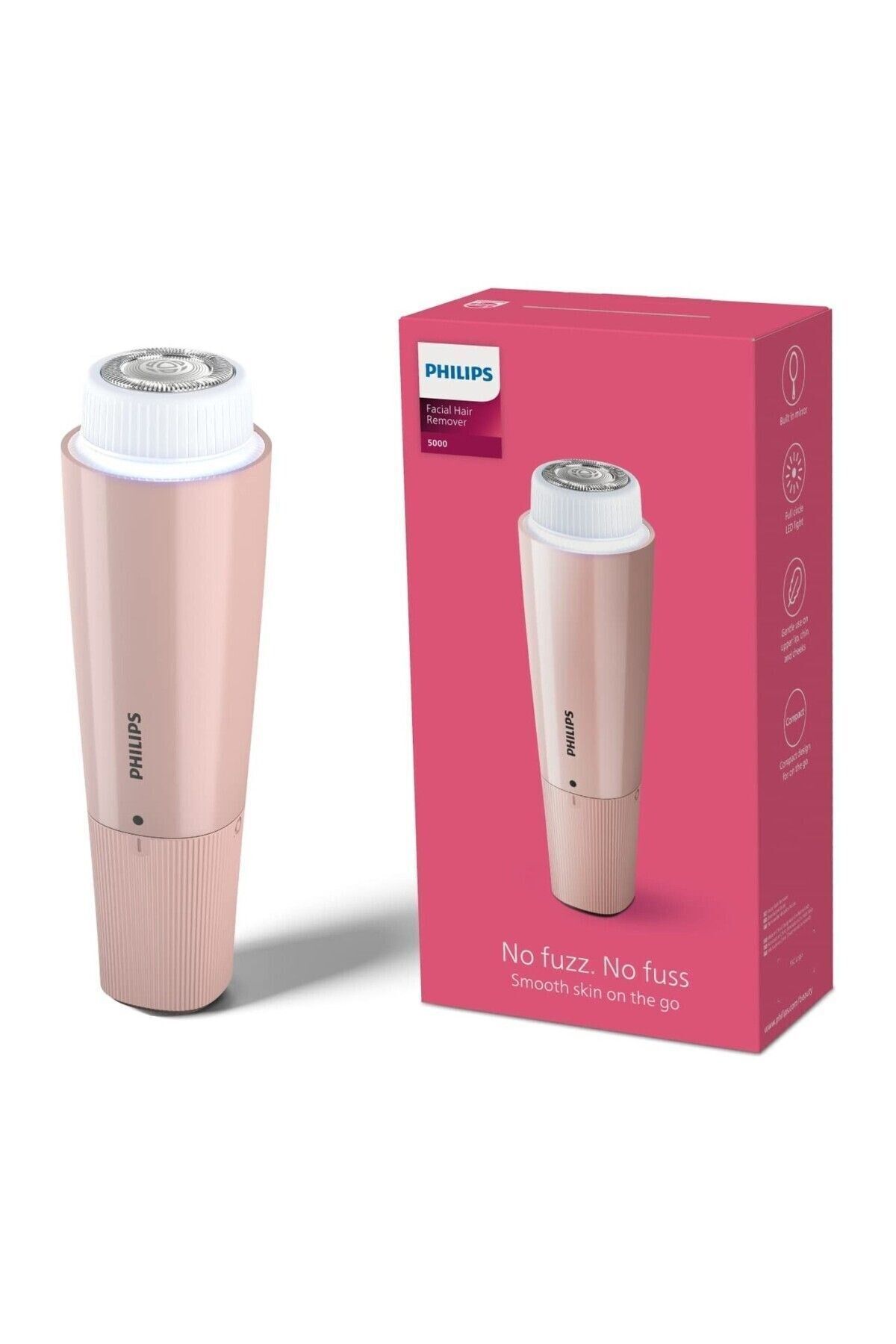 BRR454/00 Yüz Tüy Alma Makinesi,Ayna Ve Tam Çember Led Işıklı,Yıkanabilir Çıkan Başlık