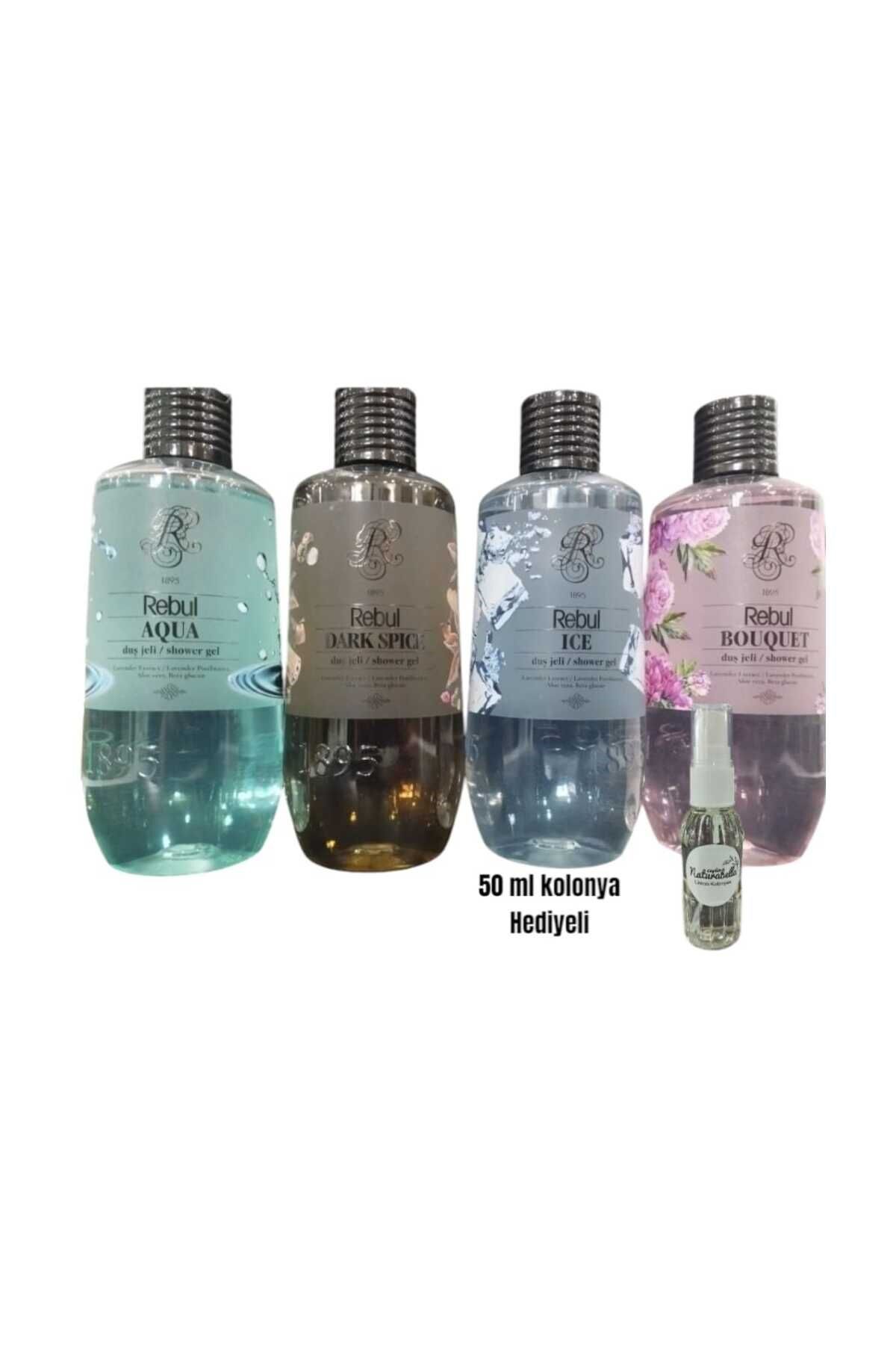 Rebul Ceylin Duş Jeli 500 ml - Ice / Aqua / Dark Spice / Bouquet / 50 ml Kolonya Hediyeli