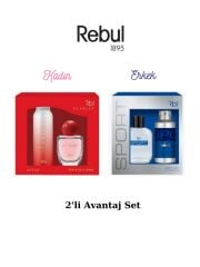 Rebul Rbl Scarlet Edp 50 Ml, Sport Edt 50 ml, Deodorant Sprey 150 ml Kadın/Erkek Parfüm 2'li Seti