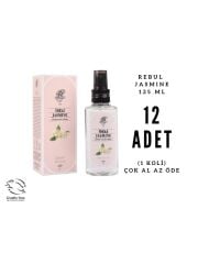 Rebul Jasmine - Yasemin Çiçeği Edc 125ml Sprey Pet Şişeli Kolonya 12 Adet (1 Koli)