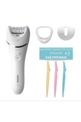 Philips Bre700/05 Islak Kuru Epilasyon Aleti - Yüz Jileti Ve Kaş Usturası 3'lü Ustura 2'li  Seti