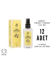 Rebul Sweet Lemon - Tatlı Limon Edc 125ml Sprey Pet Şişeli Kolonya 12 Adet (1 Koli)