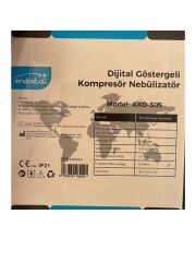 Endostall Dijital Göstergeli Kompresör Nebulizatör, Küçük ve Hafif, Sessiz, Zamanlama Fonksiyonlu