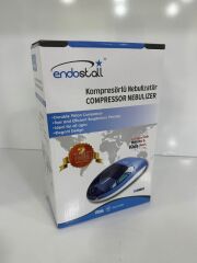 Endostall Kompresörlü Nebulizatör Yetişkin ve Çocuk Maskeli | 3.4 Bar | 55 dBA Ses | 5 Adet Filtre