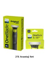 Philips Qp2724/10 Oneblade Yüz Ve Vücut Şekilendirici - QP220/51 2'li Yedek Bıçak Avantaj Set