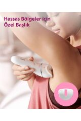 BRE720/05 Epilatör (Yüz+Koltuk altı+Bikini Bölgesi+Bacak)Islak Ve Kuru,Işıklı,Kablosuz