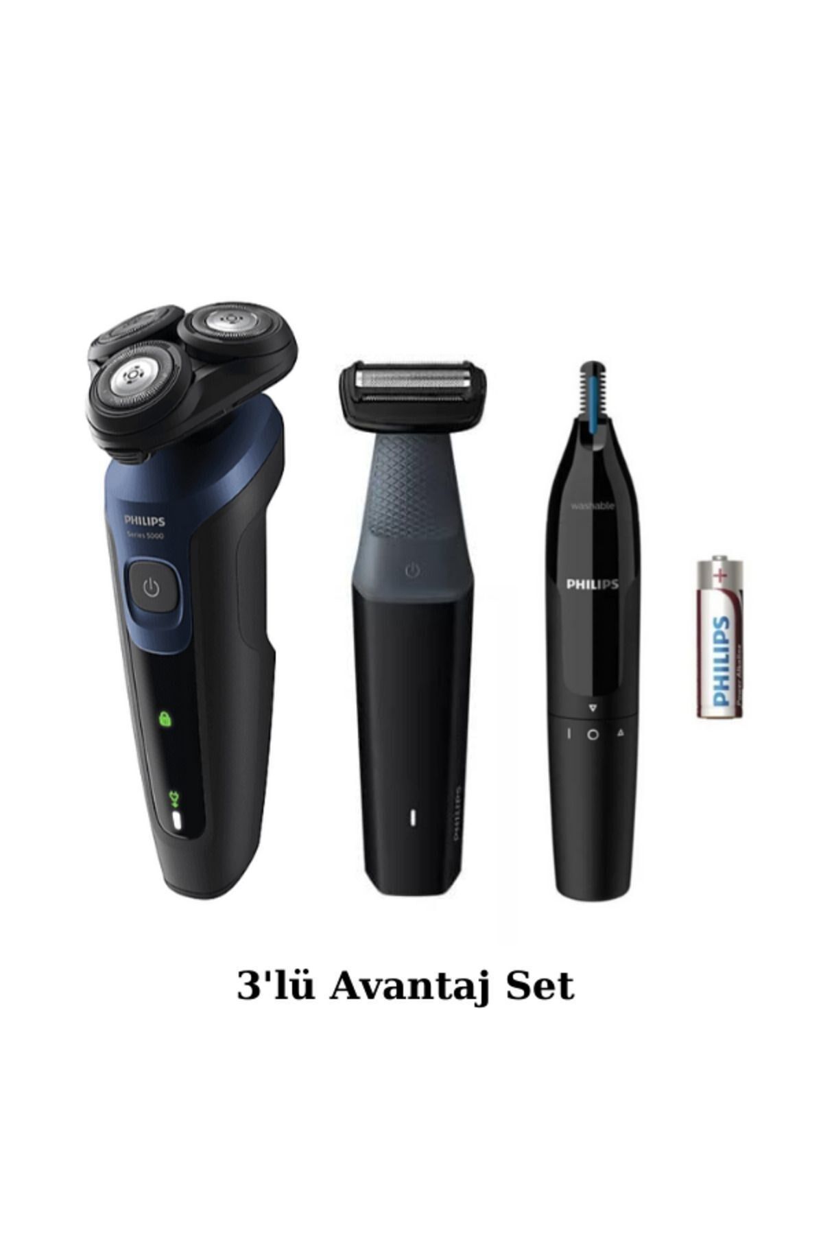 Philips S5445 Islak/kuru Sinek Kaydı Tıraş - Banyo Vücut Bakım - Kulak-Burun Tüy Kesme Makinesi