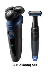 Philips S5445 Islak/kuru Sinek Kaydı Tıraş Makinesi - Bg1024 Banyo Vücut Bakım Tıraş Makinesi Seti