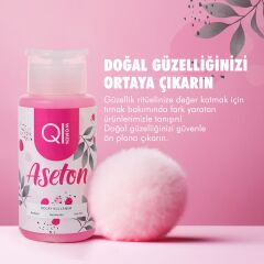 Qiwomen Besleyici Oje Çıkarıcı Pompalı Aseton 200ml 2 Adet
