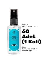 Rebul Aqua Edc 50ml Sprey Pet Şişe 60 Adet (1 koli) Aqua Kokulu Kolonya