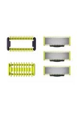 Philips Qp2724/10 Oneblade Yüz Ve Vücut Şekilendirici Qp630/51 3'lü Yedek Bıçak Avantaj Set