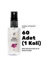 Rebul Bouquet Edc 50ml Sprey Pet Şişe 60 Adet (1 koli) Bouquet Kokulu Kolonya