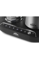 Arzum OK0027 OKKA Rich Moka Pot Karıştırıcılı Metal İtalyan ve Türk Kahve Makinesi - Krom 5 Fincan