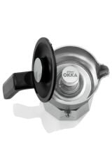 Arzum OK0027 OKKA Rich Moka Pot Karıştırıcılı Metal İtalyan ve Türk Kahve Makinesi - Krom 5 Fincan