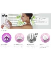 Braun Silk Epil 3 3170 Soft Perfection Epilatör - FS1000 Dudak Üstü, Çene Bölgesi Mini Tüy Alıcı 2li