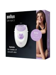 Braun Silk Epil 3 3170 Soft Perfection Epilatör - FS1000 Dudak Üstü, Çene Bölgesi Mini Tüy Alıcı 2li