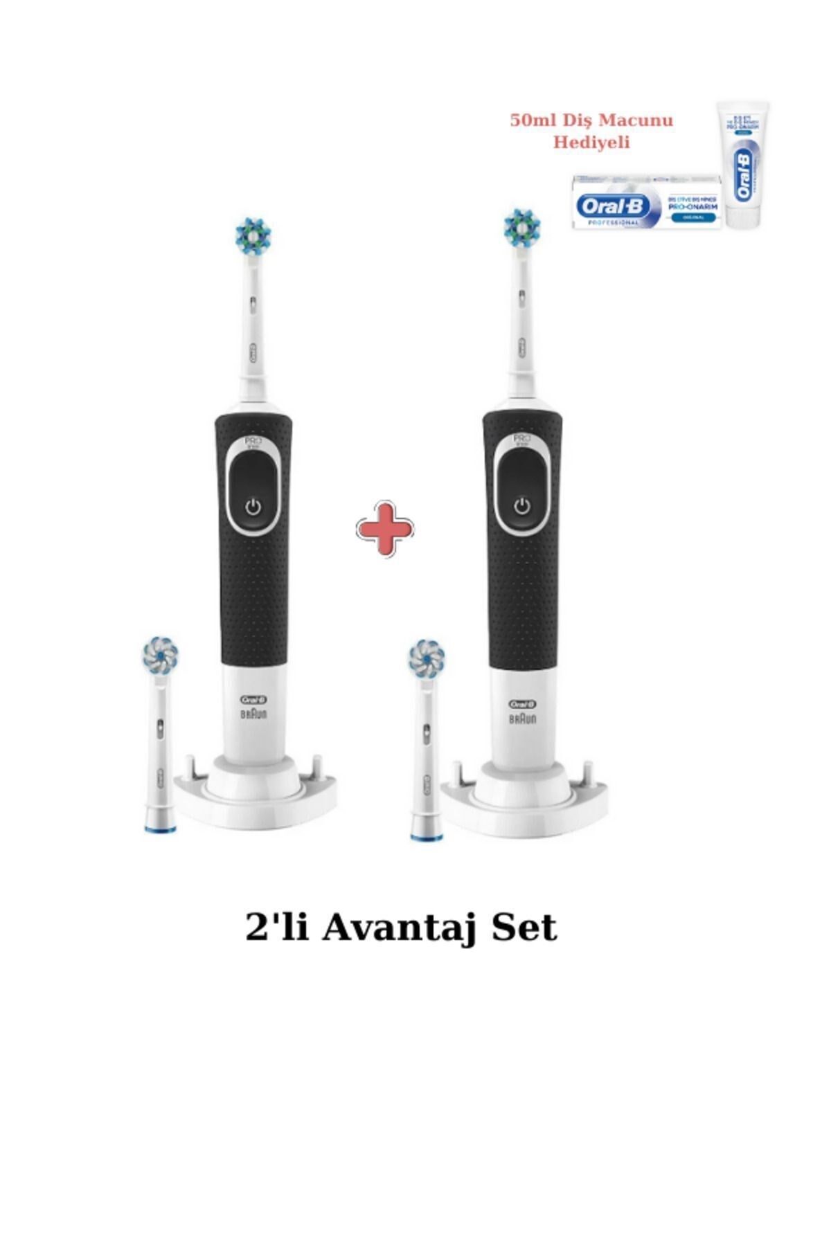 Oral-B D150 Şarj Edilebilir Elektrikli Diş Fırçası - 4 Adet Başlık - 50ml Diş macunu Hediyeli Set