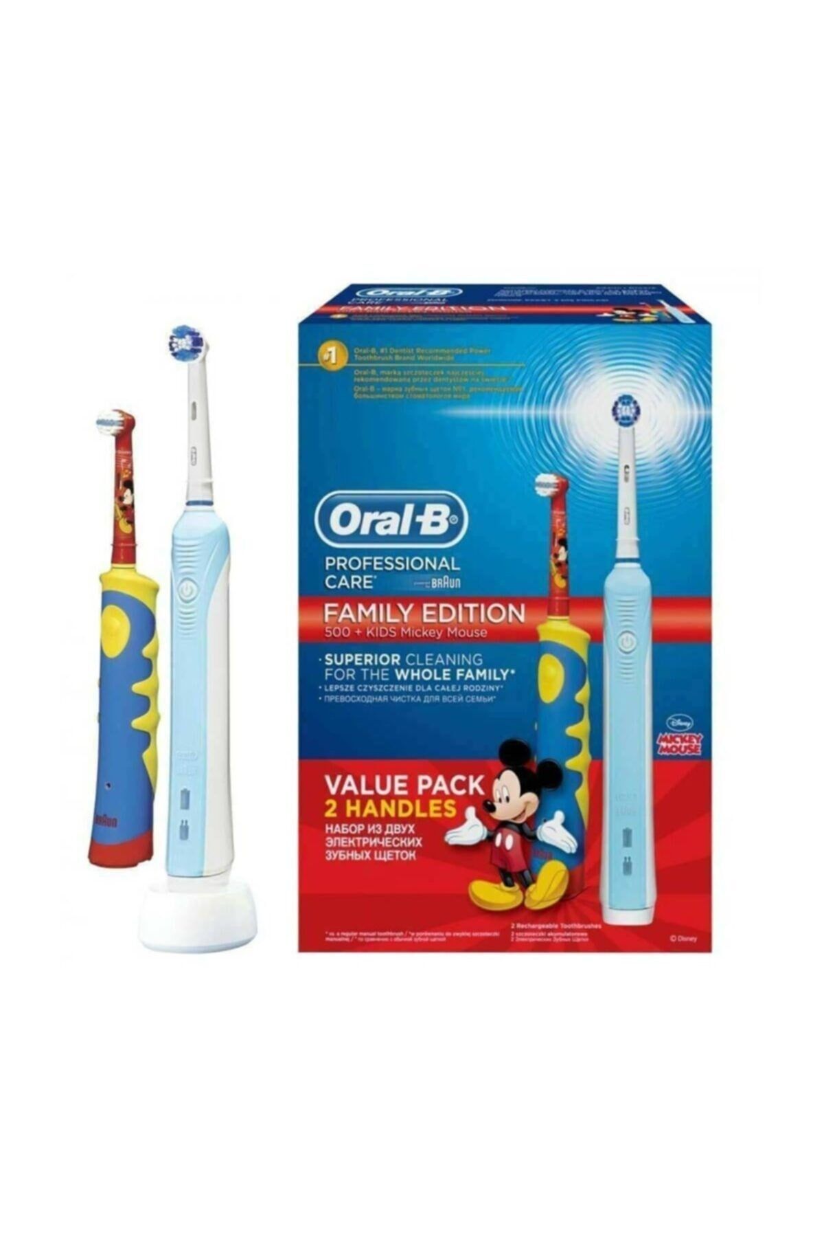 Oral-B Stages Power Pro 700+ CrossAction Family Edition Mickey Mouse Diş Fırçası Paketi