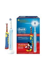 Oral-B Stages Power Pro 700+ CrossAction Family Edition Mickey Mouse Diş Fırçası Paketi