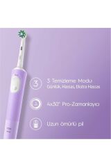 Oral-B Şarjlı Elektrikli Diş Fırçası Vitality Pro Lila +Oral-B Pro Onarım 50ML Diş Macunu