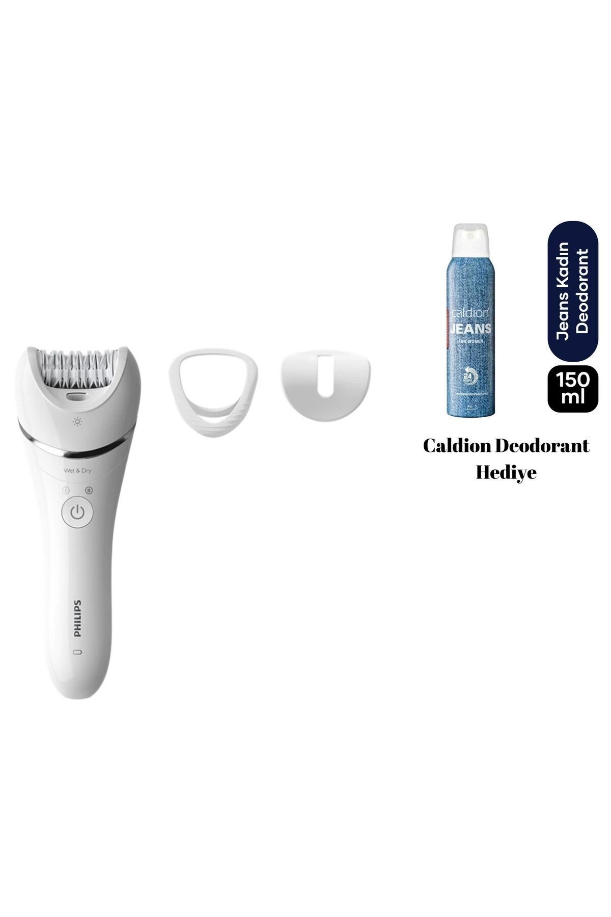 Philips BRE700 8000 Serisi +2 Aksesuarlı Epilatör Cihazı + Islak Kuru Kullanım