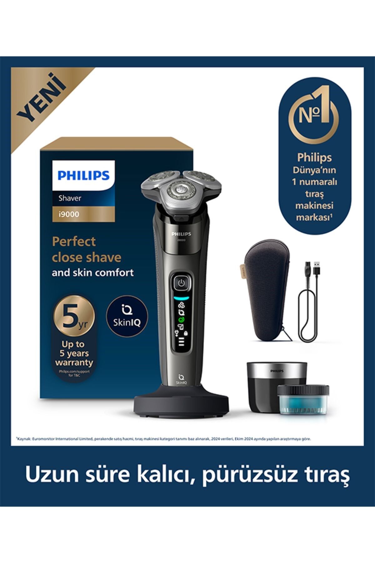 Philips X9002/30 SkinIQ i9000 Islak ve Kuru Elektrikli Tıraş Makinesi