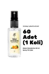 Mandarıne Edc 50ml Sprey Pet Şişe 60 Adet (1 koli) Mandalina Kokulu Kolonya