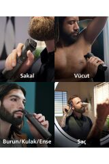 Philips 13'ü 1 Arada Erkek Bakım Seti Mg7920/15-yüz/saç/vücut (ISLAK/KURU KULLANIM)