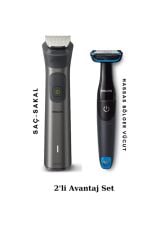Philips 7000 Serisi MG7920/15 Erkek Bakım Seti - BG1024 Hassas Bölgeler Vücut Tıraş Makinesi Set