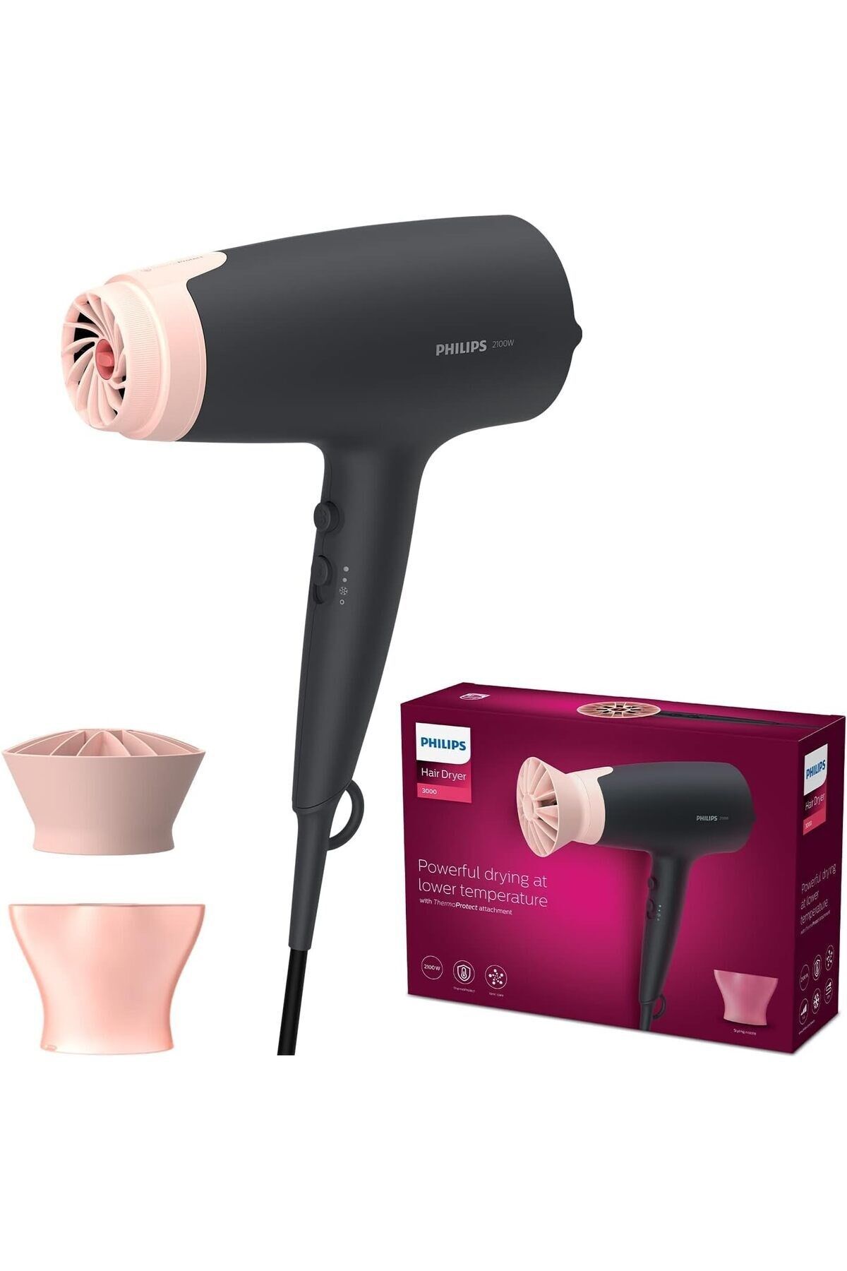 Philips BHD350/10 ThermoProtect 2100 W Saç Kurutma Makinesi
