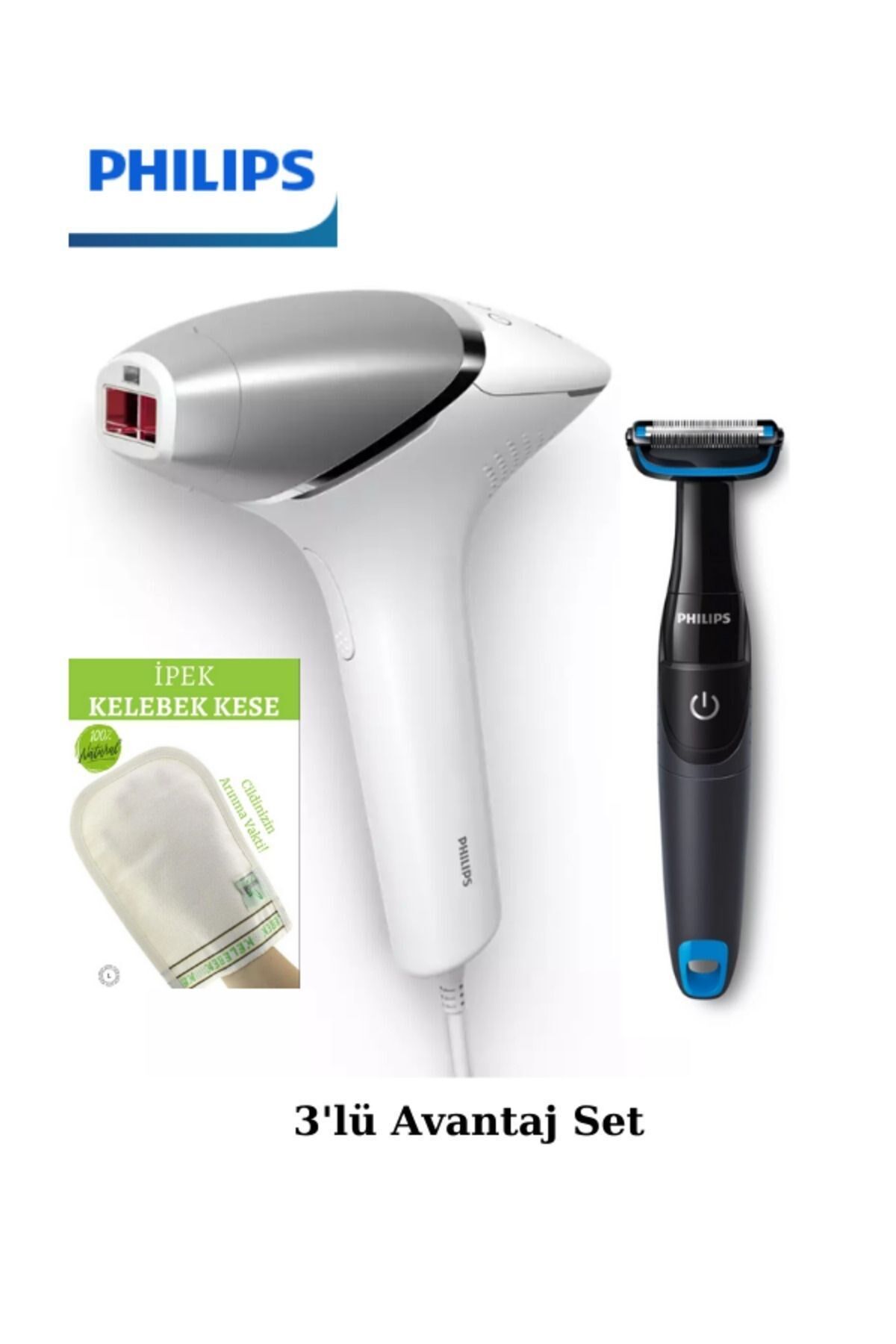 Philips Lumea BRI940 IPL Lazer Epilasyon Cihazı - Epilasyon Öncesi Vücut Tıraş Makinesi -  Hediyeli