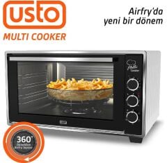 Usto 2105 Airfry Özellikli 50lt Multi Cooker Midi Fırın Beyaz