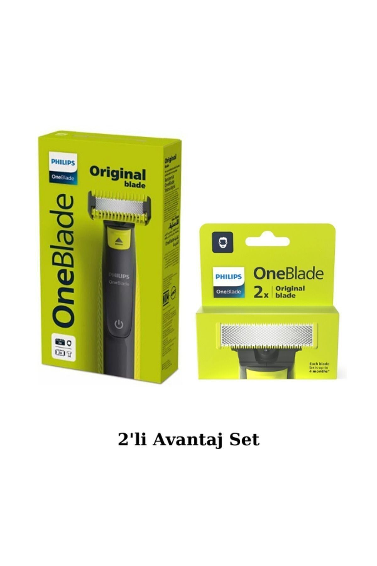 Philips Qp2824/10 Oneblade Yüz Ve Vücut Şekilendirici Tıraş Makinesi - QP220/51 2'li Yedek Bıçak Set