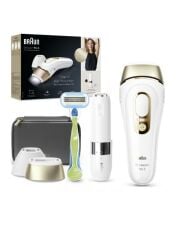 Braun IPL Silk·expert Pro 5, Tüy Alma, Çanta, Tıraş Bıçağı, Diş Fırçası, 2 Başlık, PL5146-D103 Set