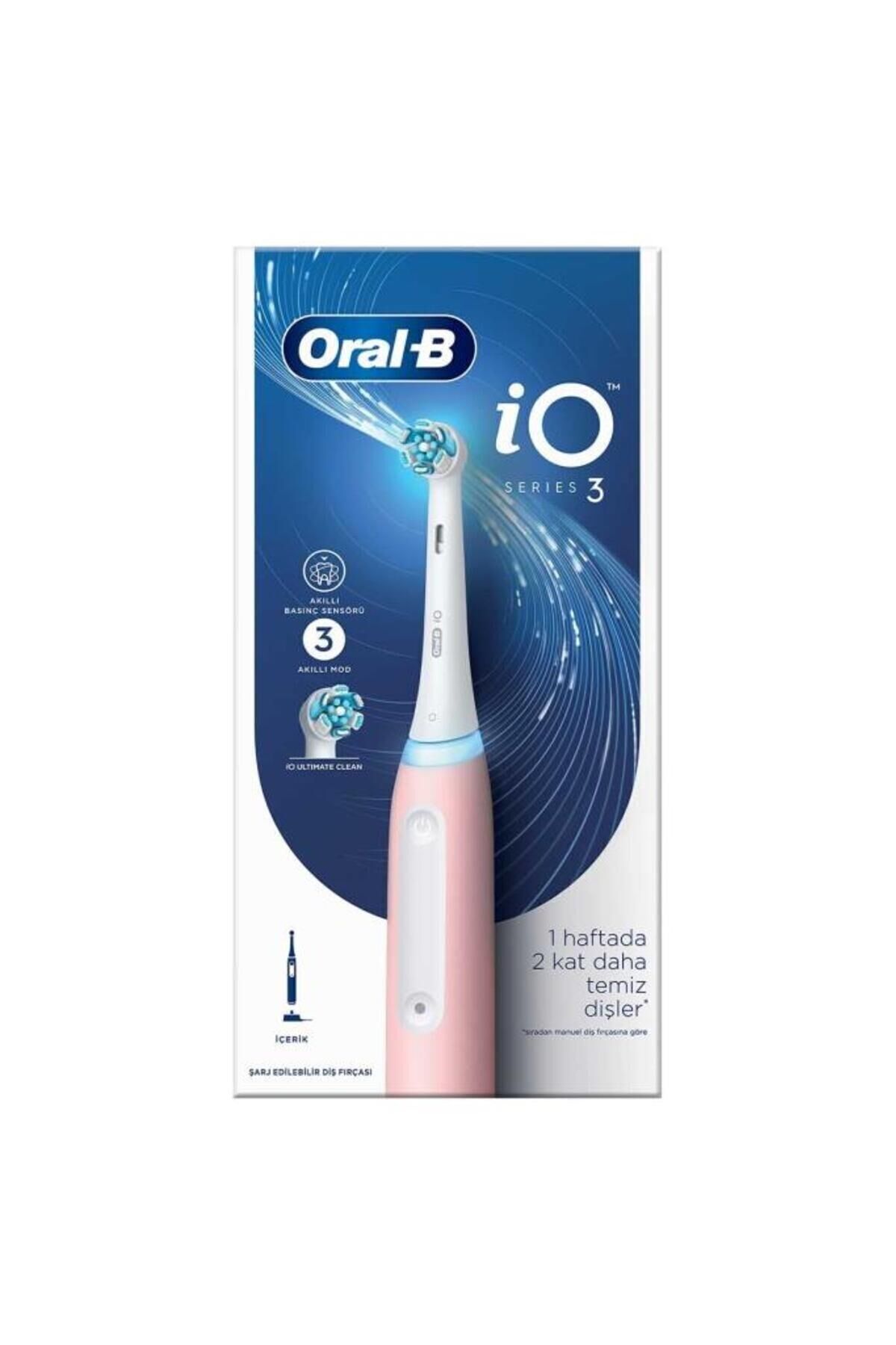 Oral-B İO 3 Şarjlı Diş Fırçası - Pembe