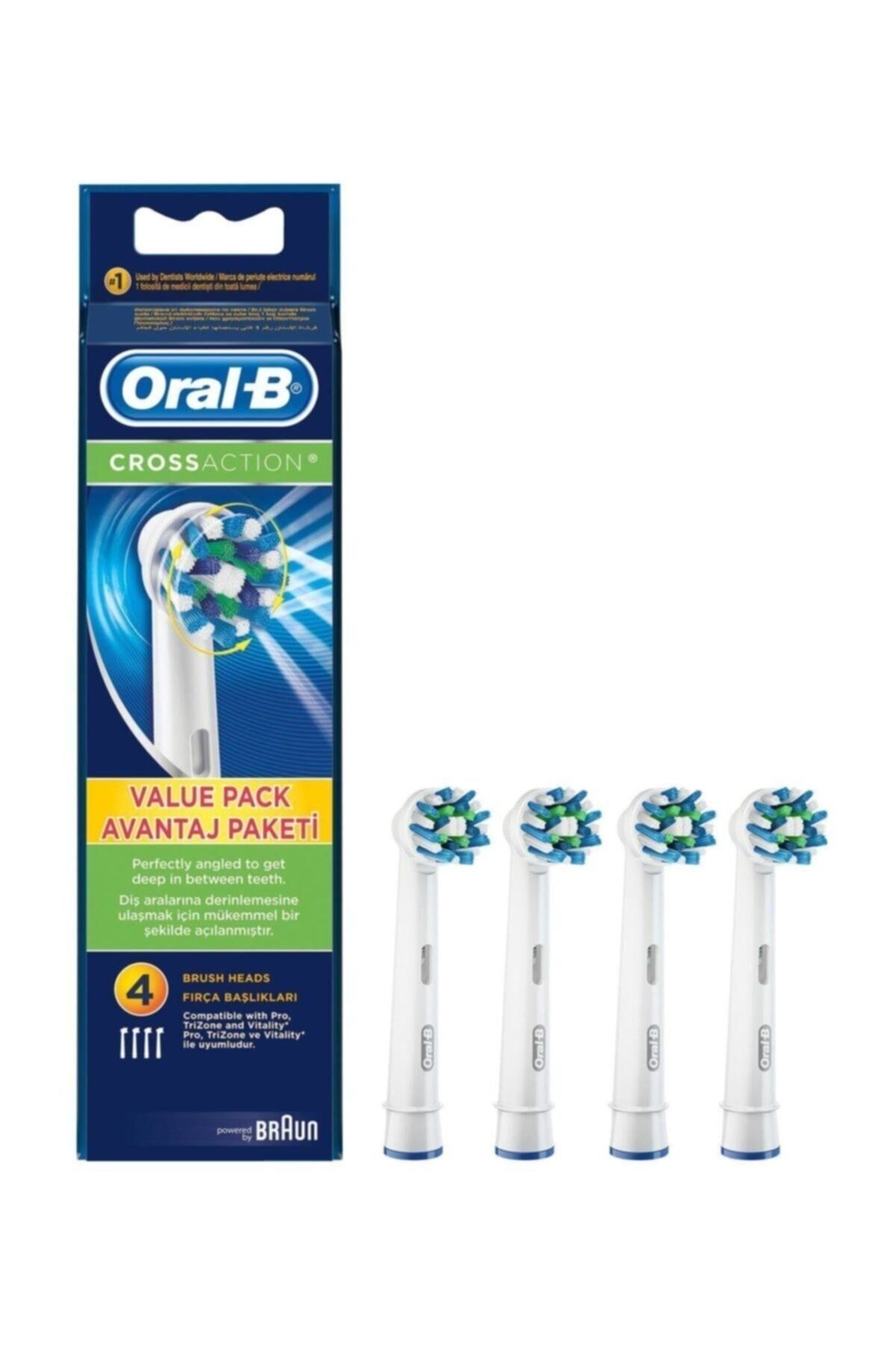Oral-B Cross Action Clean Maximiser 4'lü Diş Fırçası Başlığı