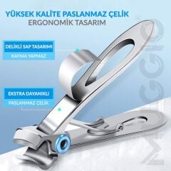 Muggio Geniş Ağızlı Premium Tırnak Makası Kalın Sert Mantarlı Tırnaklar İçin 8.5 cm