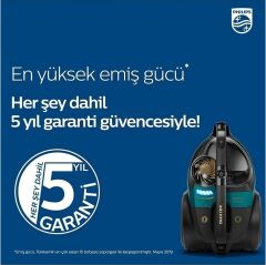 Philips XB9185 Marathon Koldan Kumandalı LED Başlıklı Torbasız Süpürge, Epilasyon Cihazı Hediyeli