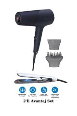 5000 Series BHD510 2300W Saç Kurutma Makinesi - BHS520 İyonlu Seramik Saç Düzleştirici 2'li Set