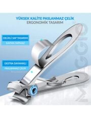 Muggio Ultra Geniş Ağızlı Tırnak Makası Seti 3 Parça | Kalın ve Mantarlı Tırnaklar İçin