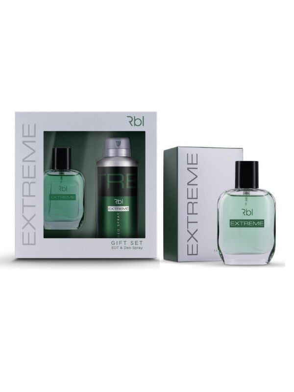 Rebul Extreme EDT Erkek Parfüm 100 ML (50+50) + 150 ML Deodorant Seti