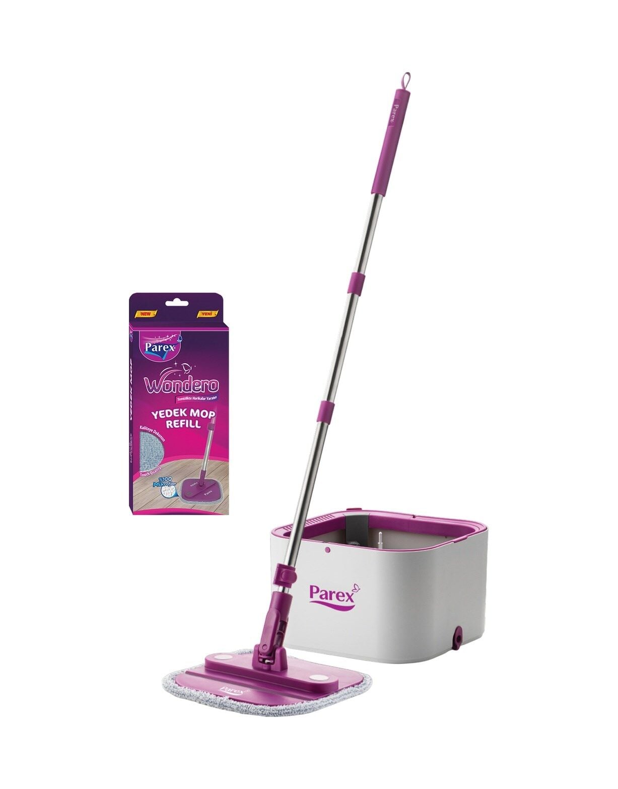 Parex Wondero Temizlik Seti  + Yedek Paspas Mop