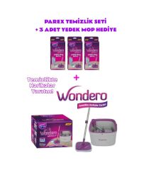 Parex Wondero Otomatik Temizlik Seti - 3 Adet Yedek Mop